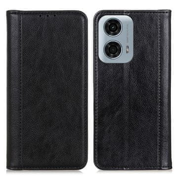 GS Preklopna futrola za Motorola Moto G04 / G24 / G24 Power, koža, crna