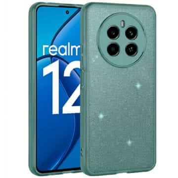 Overboard Futrola za Realme 12, svjetlucavi puder, zelena