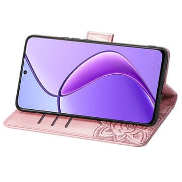 GS Realme 12 Butterfly Flip Futrola, Ružičasto Zlatna