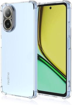 GS Futrola za Realme C67 4G, otporna na udarce, prozirna + 9H staklo