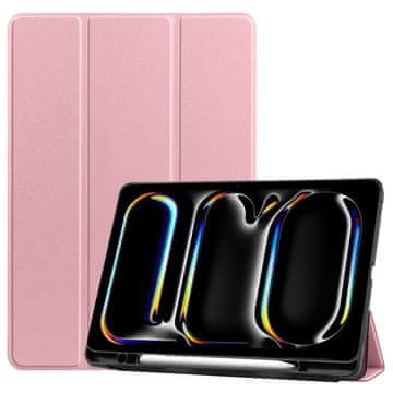 GS Futrola za iPad Pro 11" M5 2025 / M4 2024 (6./5. gen.), Smartcase s držačem za olovku, roza