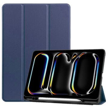 GS Futrola za iPad Pro 13" M5 2025 / M4 2024 (8./7. gen.), Smartcase s držačem za olovku, tamnoplava