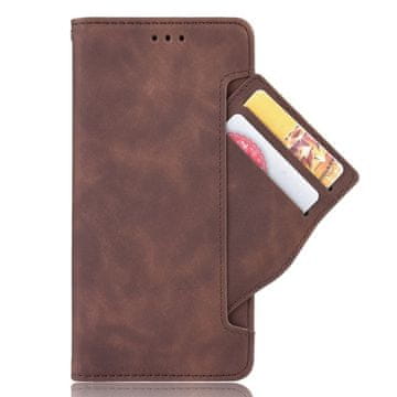 GS Preklopna futrola za Xiaomi Poco F6 Pro, utor za karticu, smeđa