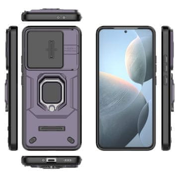 GS Futrola s Kickstand objektivom kamere za Xiaomi Poco F6 Pro, ljubičasta
