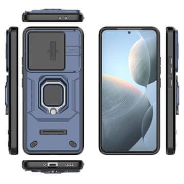 GS Kickstand futrola s objektivom kamere za Xiaomi Poco F6 Pro, plava