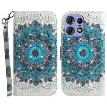 GS Preklopna futrola za Motorola Edge 50 Pro, novčanik, cvijet mandale