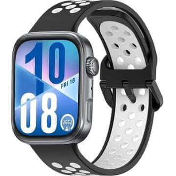 GS Silikonski remen za Huawei Watch Fit 4 / 4 Pro / 3, crni / bijeli