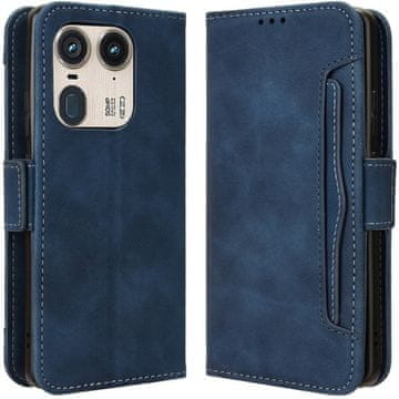 GS Preklopna futrola za Motorola Edge 50 Ultra, utor za karticu, tamnoplava