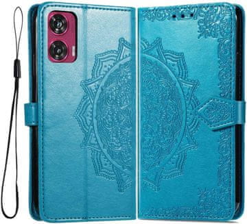 GS Preklopna maskica za Motorola Edge 50 Fusion 5G, Mandala, plava