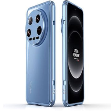GS Xiaomi 14 Ultra Armor Bumper futrola s poklopcem objektiva, plava/srebrna