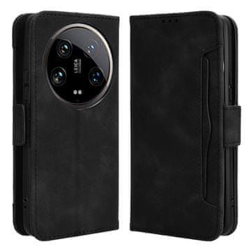 GS Preklopna futrola za Xiaomi 14 Ultra, utor za karticu, crna