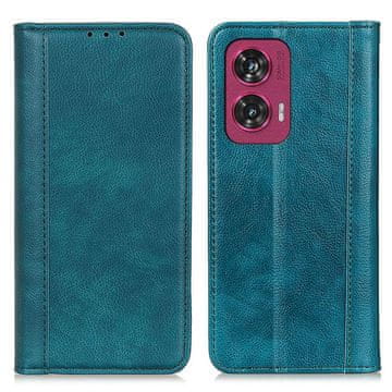 GS Motorola Edge 50 Fusion 5G preklopna maskica, koža, zelena