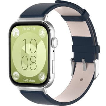 GS Kožni remen za Huawei Watch Fit 4 / 4 Pro / 3, tamnoplava boja