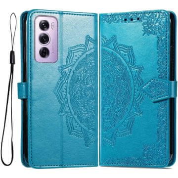 GS Preklopna futrola za Oppo Reno 12 Pro, Mandala, plava