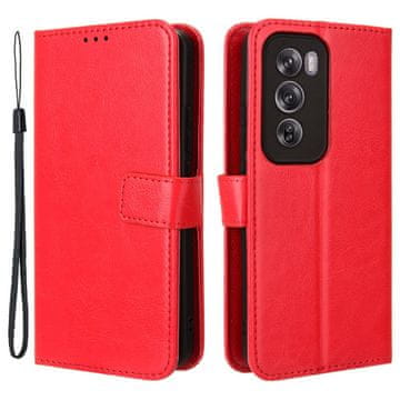 GS Crazy Horse novčanik s preklopnom futrolom za Oppo Reno 12 Pro, crvena