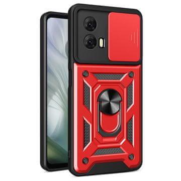 GS Oklopna futrola za Motorola Moto E14, CamShield Slide, crvena