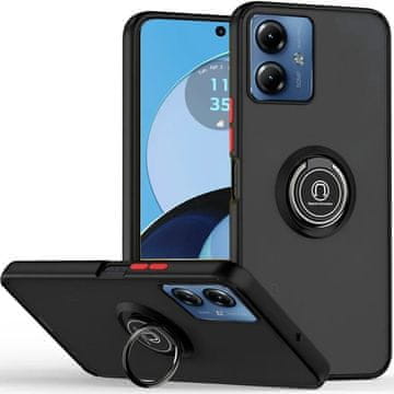 GS Futrola za Motorola Moto E14, matirani prsten, crna