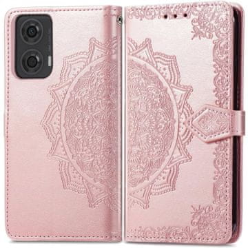 GS Preklopna futrola za Motorola Moto E14, Mandala, roza