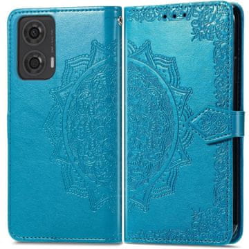 GS Preklopna futrola za Motorola Moto E14, Mandala, plava