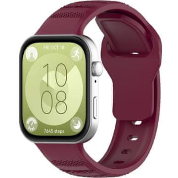 GS Silikonski remen za Huawei Watch Fit 4 / 4 Pro / 3, crveni