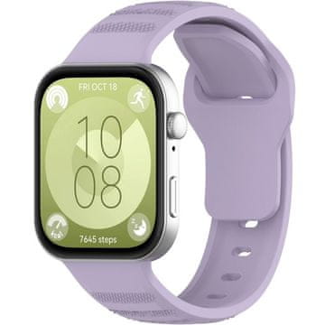 GS Silikonski remen za Huawei Watch Fit 4 / 4 Pro / 3, ljubičasti