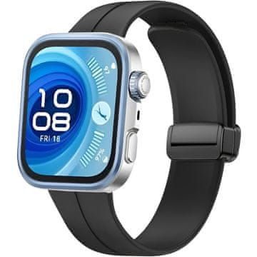 GS Silikonski remen za Huawei Watch Fit 4 / 4 Pro / 3, crni