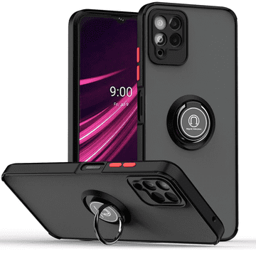 GS Futrola za T Phone 2 5G, matirani prsten, crna
