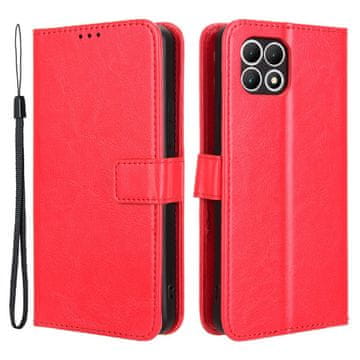 GS Preklopna futrola za T Phone 2 5G, novčanik Crazy Horse, crvena