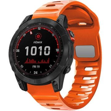 GS Silikonski remen QuickFit za Garmin Fenix 26mm, narančaste boje