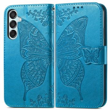 GS Preklopna futrola za Samsung Galaxy M35, leptir, plava