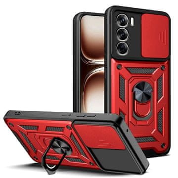 GS Oklopna futrola za Oppo Reno 12, CamShield Slide, crvena
