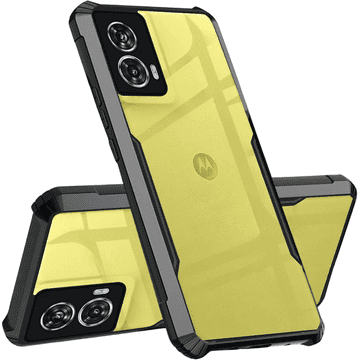 Overboard Futrola za Motorola Moto G85, hibridna s antidropom, crna