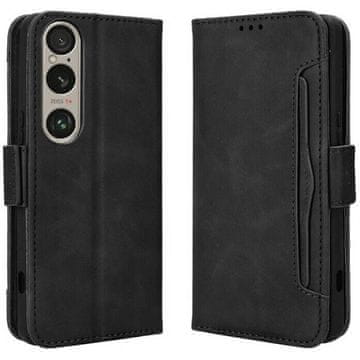 GS Preklopna futrola za Sony Xperia 1 VI, utor za karticu, crna