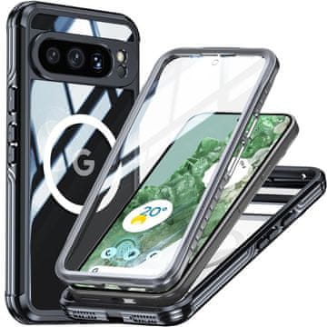 Overboard Otporna maskica za Google Pixel 8 Pro sa zaštitnom folijom za ekran za MagSafe, crna