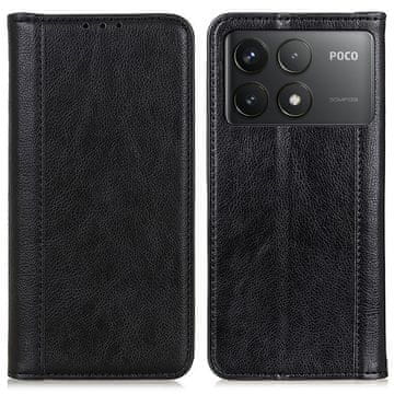 GS Preklopna futrola za Xiaomi Poco F6 Pro, koža, crna