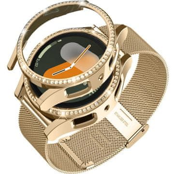 GS Milanese narukvica + futrola za Samsung Galaxy Watch 7 40mm, zlatna