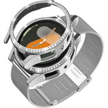 GS Milanese narukvica + futrola za Samsung Galaxy Watch 7 40mm, srebrna