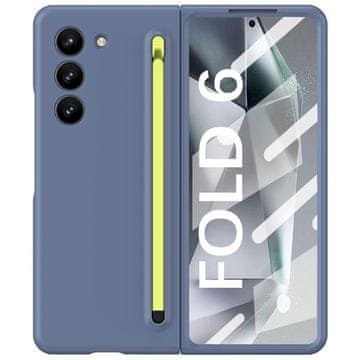 GS Maska za Samsung Galaxy Z Fold6 5G sa staklom i olovkom, plava/zelena