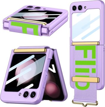GS Futrola za Samsung Galaxy Z Flip7 FE / Z Flip6, s remenčićem, ljubičasta