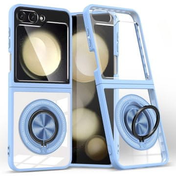 GS Futrola za Samsung Galaxy Z Flip7 FE / Z Flip6, otporna na udarce u kutovima, za MagSafe, prozirna / plava