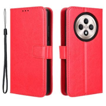 GS Preklopna futrola za Oppo Reno 12FS / 12F, novčanik Crazy Horse, crvena