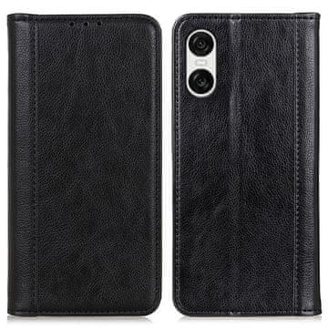GS Preklopna futrola za Sony Xperia 10 VI, koža, crna