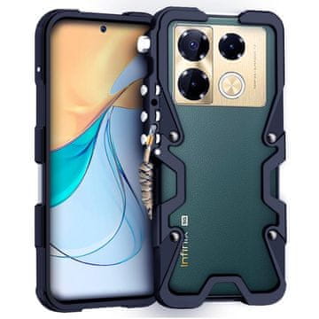 GS Infinix Note 40 Pro kućište, branik od aluminijske legure, crno