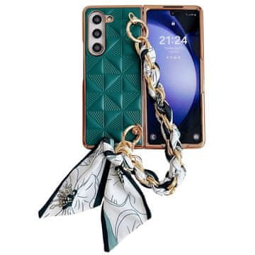 GS Futrola za Samsung Galaxy Z Fold6 5G, mrežasta koža, zelena