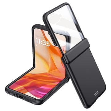 GS Motorola Razr 50 Ultra PC futrola sa staklom, crna