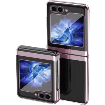 GS Futrola za Samsung Galaxy Z Flip7 FE / Z Flip6, PC futrola, prozirna / roza