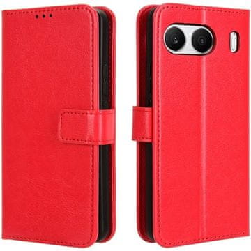 GS Crazy Horse novčanik na preklop za OnePlus Nord 4, crvena