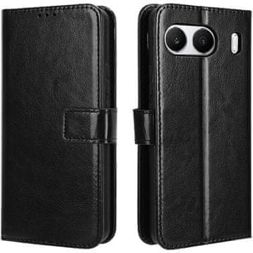 GS Crazy Horse novčanik s preklopnom futrolom za OnePlus Nord 4, crna