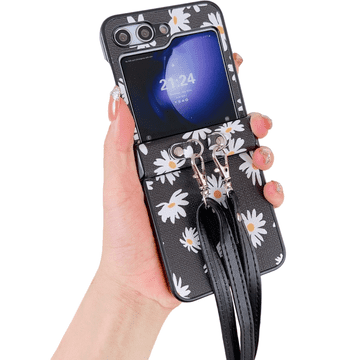 GS Futrola za Samsung Galaxy Z Flip7 FE / Z Flip6, s remenom za rame, crna