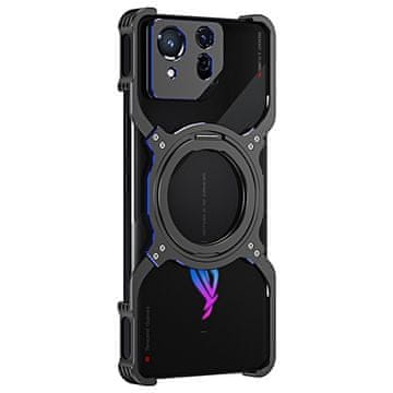 GS ASUS ROG Phone 8 5G / 8 Pro 5G futrola s postoljem i poklopcem kamere za MagSafe crna / plava